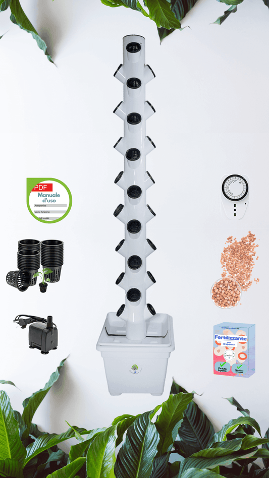 Torre aeroponica® 2m - Coltivazione idroponica residenziale - LAB IDROPONICA