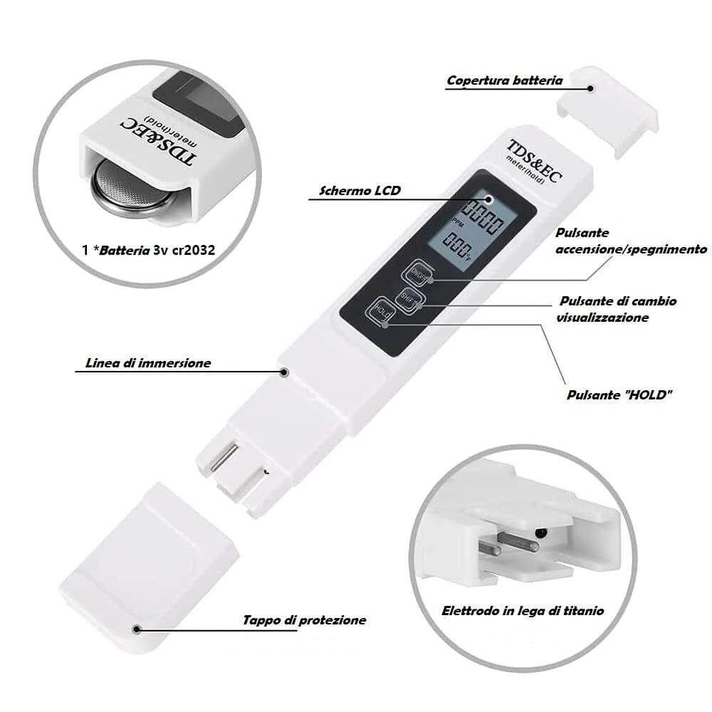 Tester EC/TDS - Coltivazione idroponica - LAB IDROPONICA